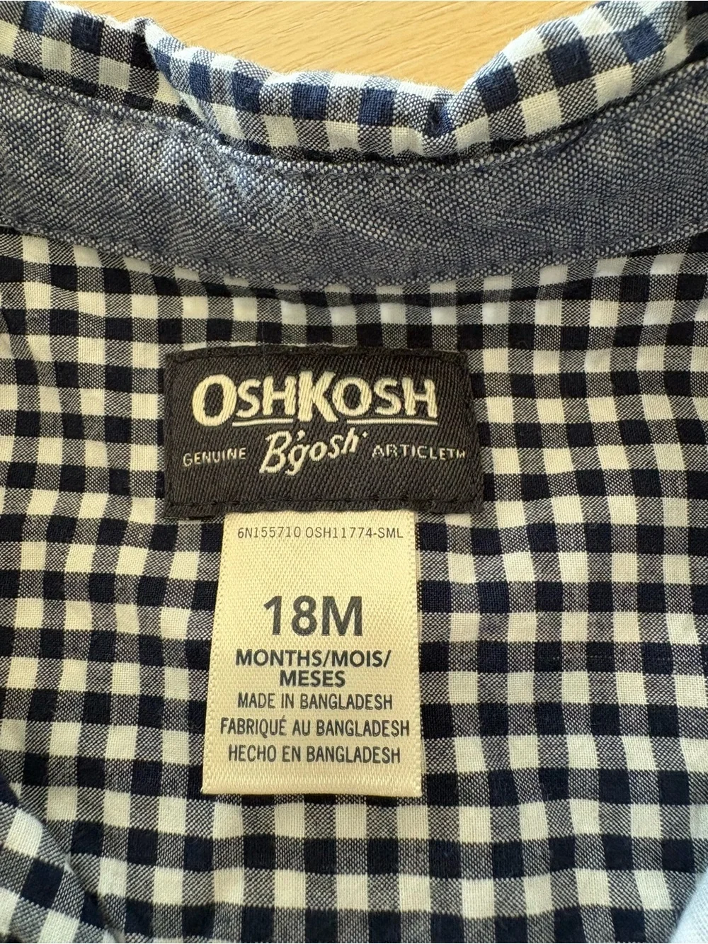 Toddler Boy Gingham Outfit